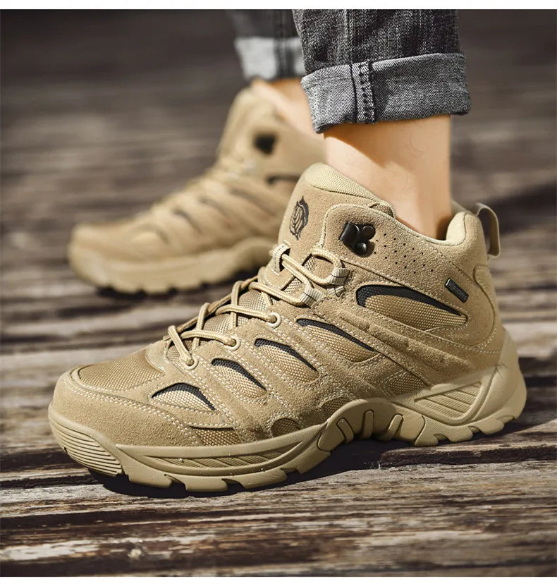Fashion Men's Boots Winter Short Boots Outdoor Men Hiking Boots Autumn Sneakers Light Non-slip Men Desert Boots Ankle Boots