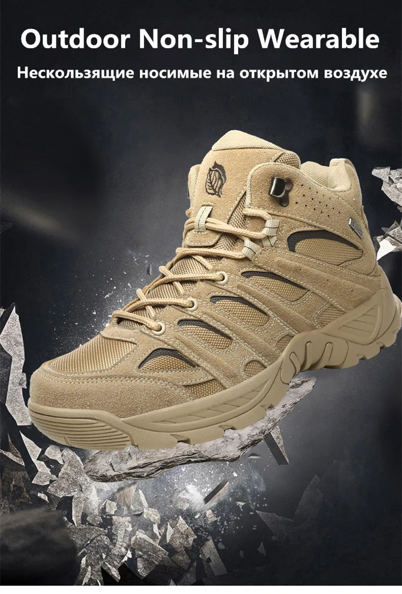 Fashion Men's Boots Winter Short Boots Outdoor Men Hiking Boots Autumn Sneakers Light Non-slip Men Desert Boots Ankle Boots