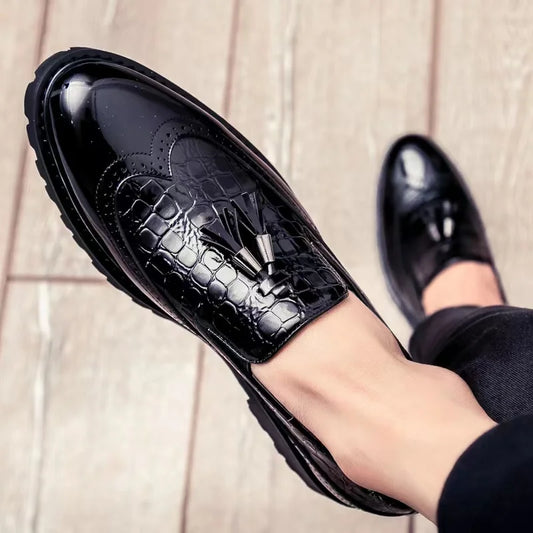 Best Selling Products 2025 Wholesale Tassel Soft Business Dress Shoes Men Leather Shoes Office Casual Dress Shoes & Oxfords