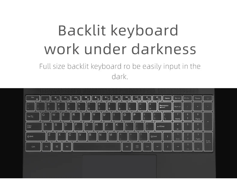 CARBAYTA Windows 10 11 Pro Ram 16GB Rom 128GB 256GB 512GB 1TB SSD Ultrabook Computer 5G Wifi Bluetooth Cheap Office  Game Laptop