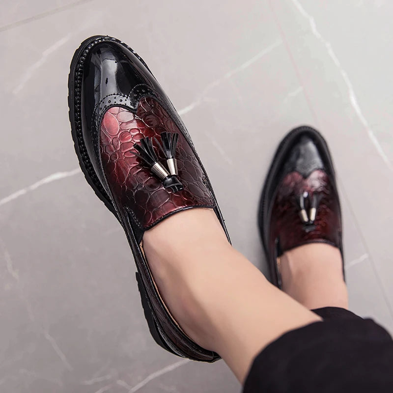 Best Selling Products 2025 Wholesale Tassel Soft Business Dress Shoes Men Leather Shoes Office Casual Dress Shoes & Oxfords