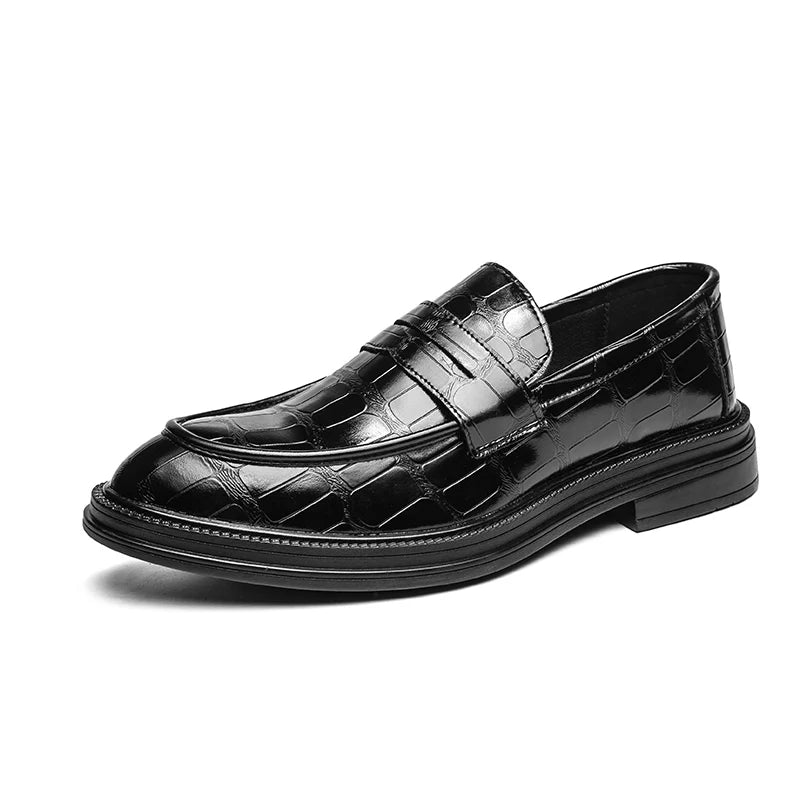 Office Men Leather Shoes Men's Elegant Business Dress Shoes Wearing Comfortable Light Weight Wear