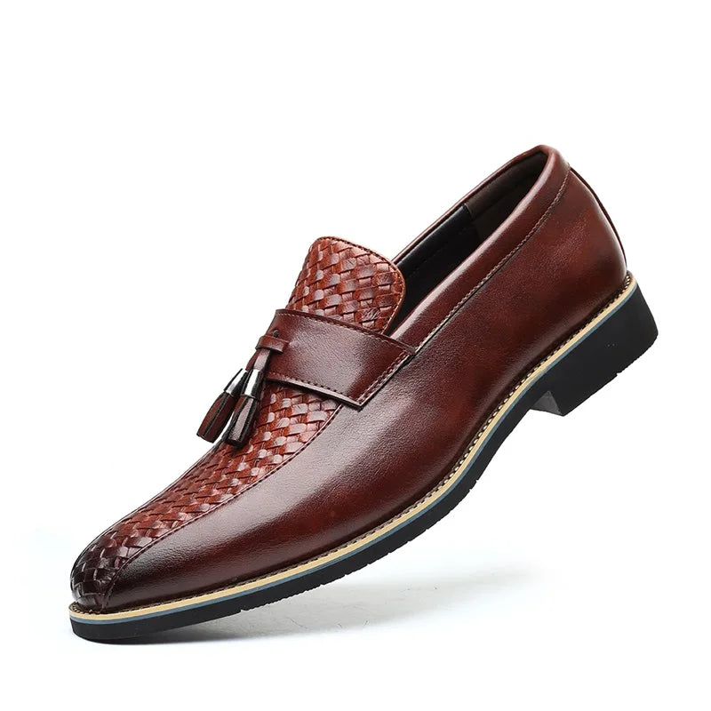 Soft Leather Loafers Casual Shoes Moccasins for Men Leather Men's Casual Dress Shoes Men Leather Shoes Big Size 38 to 47