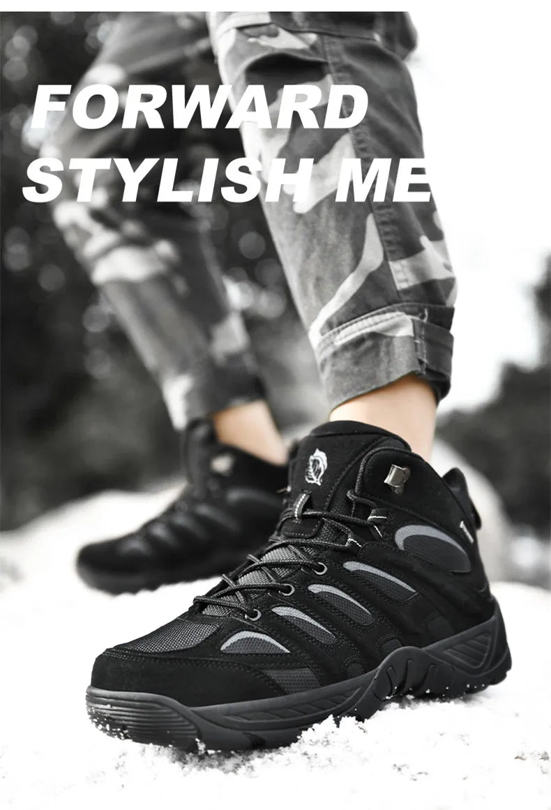 Fashion Men's Boots Winter Short Boots Outdoor Men Hiking Boots Autumn Sneakers Light Non-slip Men Desert Boots Ankle Boots