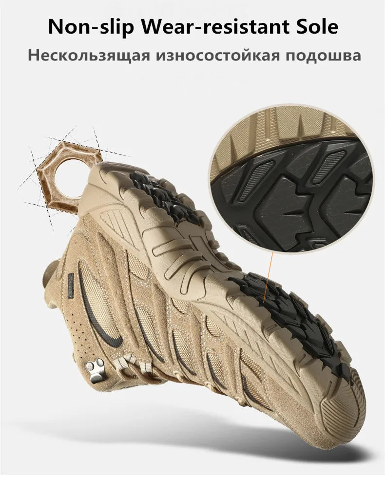 Fashion Men's Boots Winter Short Boots Outdoor Men Hiking Boots Autumn Sneakers Light Non-slip Men Desert Boots Ankle Boots