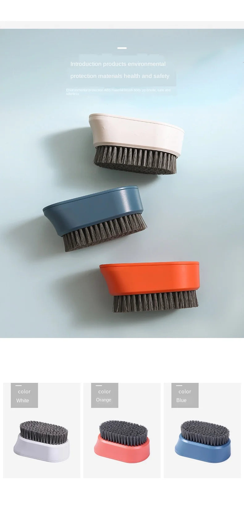 Household Clothes Small Soft Brush for Laundry, Wash Hard Wool Sweater and Shoes Plate