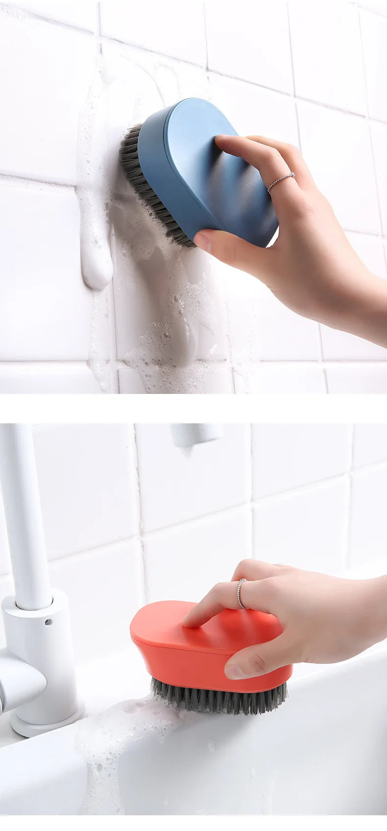 Household Clothes Small Soft Brush for Laundry, Wash Hard Wool Sweater and Shoes Plate