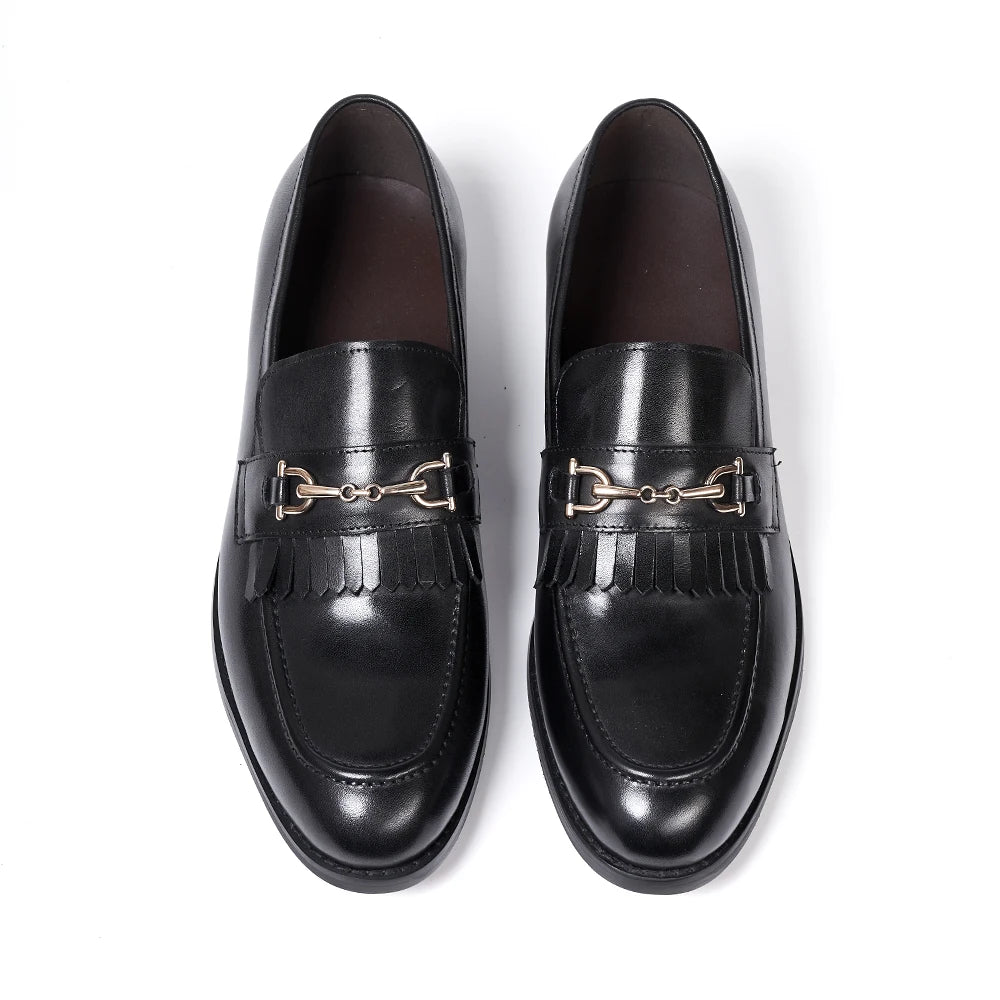 New Arrival Autumn Hot Selling Loafer Slip on Dress Men Leather Shoes Monk Strap Buckle Semi-Casual Handmade Shoes Custom Shoes