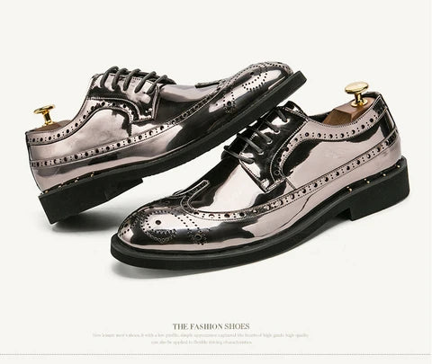 Custom Logo Hot Sale Men's Big Size Plus Size 48 Business Formal Fashion Dress Shoes Men Leather Shoes Casual