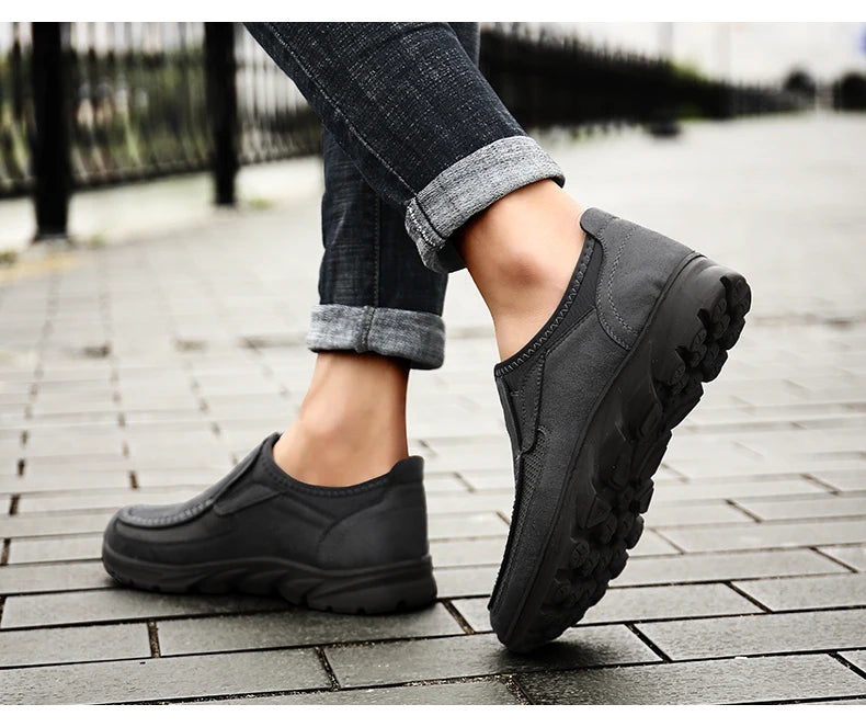 Men Casual Shoes Breathable Loafers Sneakers 2023 New Fashion Comfortable Flat Handmade Retro Leisure Loafers Shoes Men Shoes