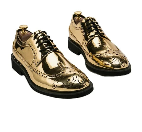 Custom Logo Hot Sale Men's Big Size Plus Size 48 Business Formal Fashion Dress Shoes Men Leather Shoes Casual