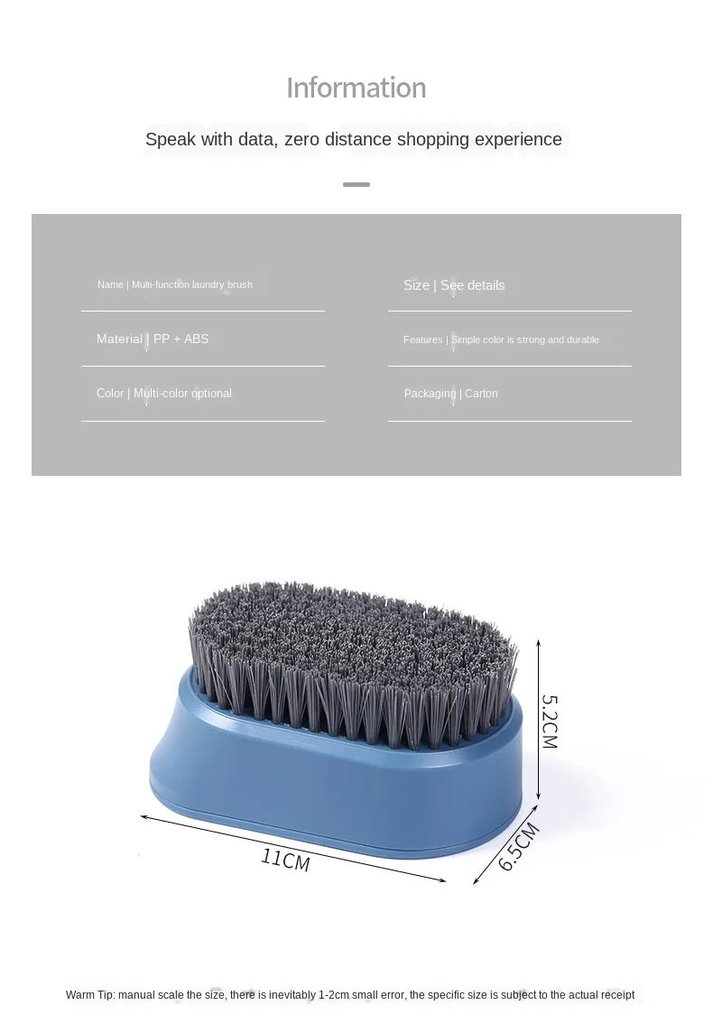 Household Clothes Small Soft Brush for Laundry, Wash Hard Wool Sweater and Shoes Plate