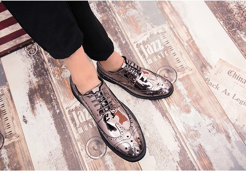 Custom Logo Hot Sale Men's Big Size Plus Size 48 Business Formal Fashion Dress Shoes Men Leather Shoes Casual