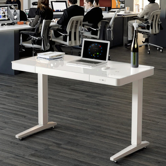 Factory in Stock Smart Electric Standing Desk Easy Assembly Modern Design Height Adjustable Office Table with 2-Year Warranty