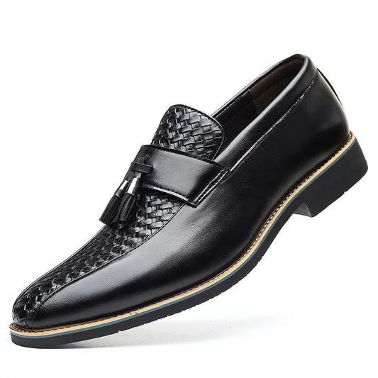 Soft Leather Loafers Casual Shoes Moccasins for Men Leather Men's Casual Dress Shoes Men Leather Shoes Big Size 38 to 47