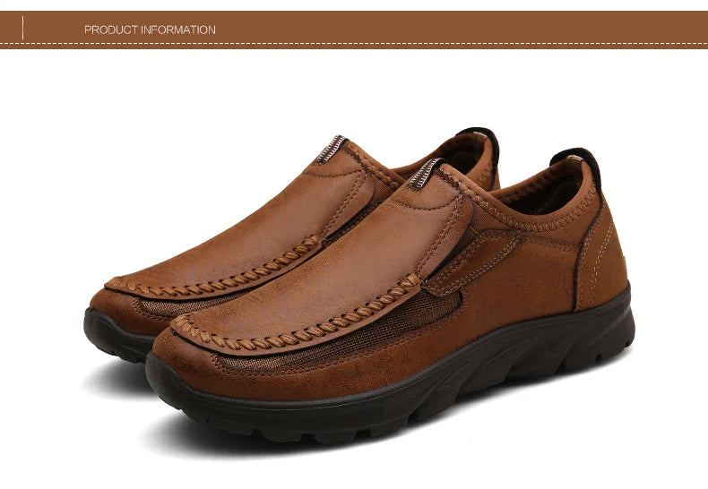 Men Casual Shoes Breathable Loafers Sneakers 2023 New Fashion Comfortable Flat Handmade Retro Leisure Loafers Shoes Men Shoes