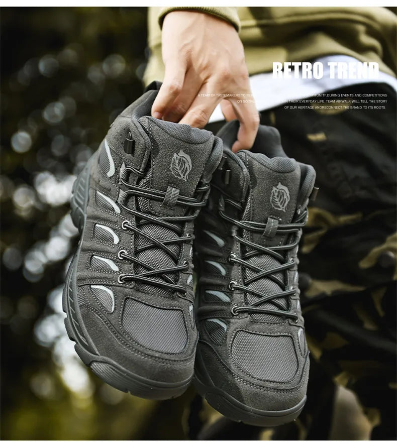 Fashion Men's Boots Winter Short Boots Outdoor Men Hiking Boots Autumn Sneakers Light Non-slip Men Desert Boots Ankle Boots