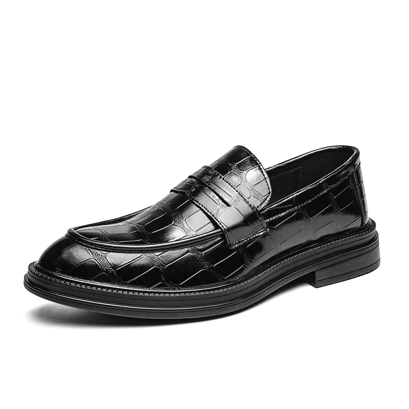 Office Men Leather Shoes Men's Elegant Business Dress Shoes Wearing Comfortable Light Weight Wear