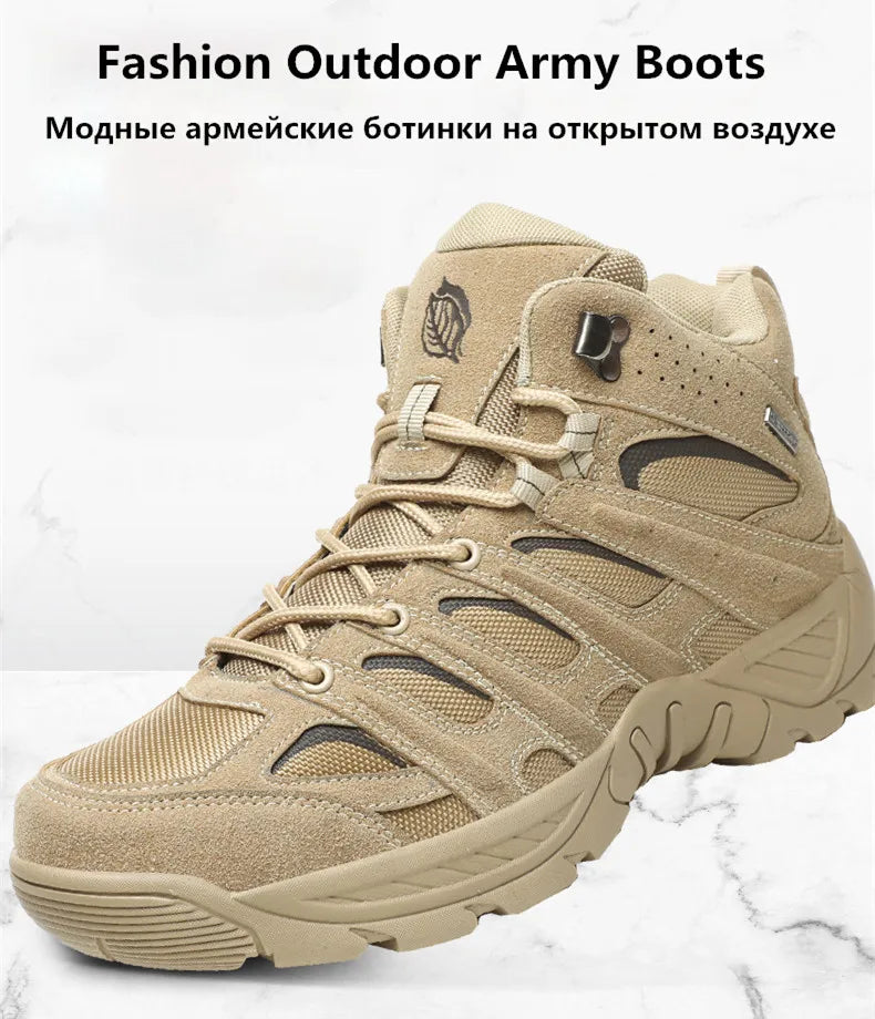 Fashion Men's Boots Winter Short Boots Outdoor Men Hiking Boots Autumn Sneakers Light Non-slip Men Desert Boots Ankle Boots