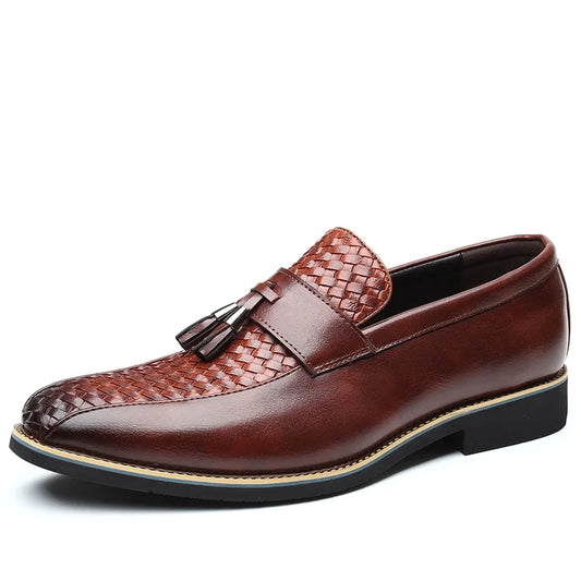 Soft Leather Loafers Casual Shoes Moccasins for Men Leather Men's Casual Dress Shoes Men Leather Shoes Big Size 38 to 47