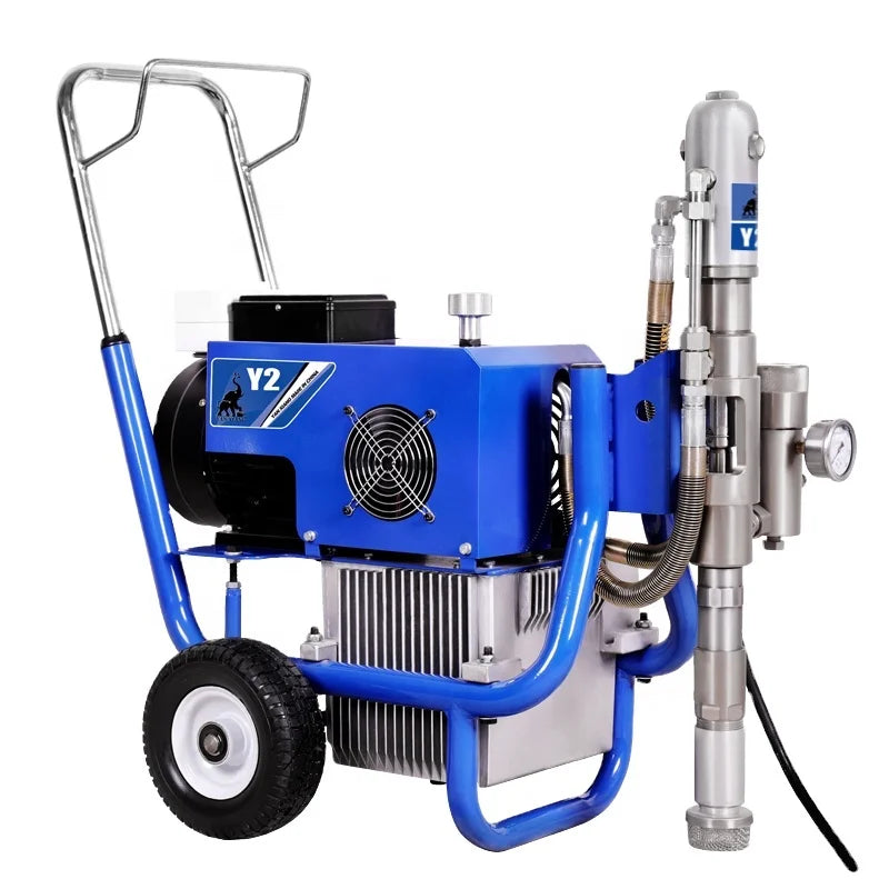 Y2 Electric Hydraulic Airless Spray Machine 220V Paint and Putty Sprayer with Engine Pump and Bearing Core Components