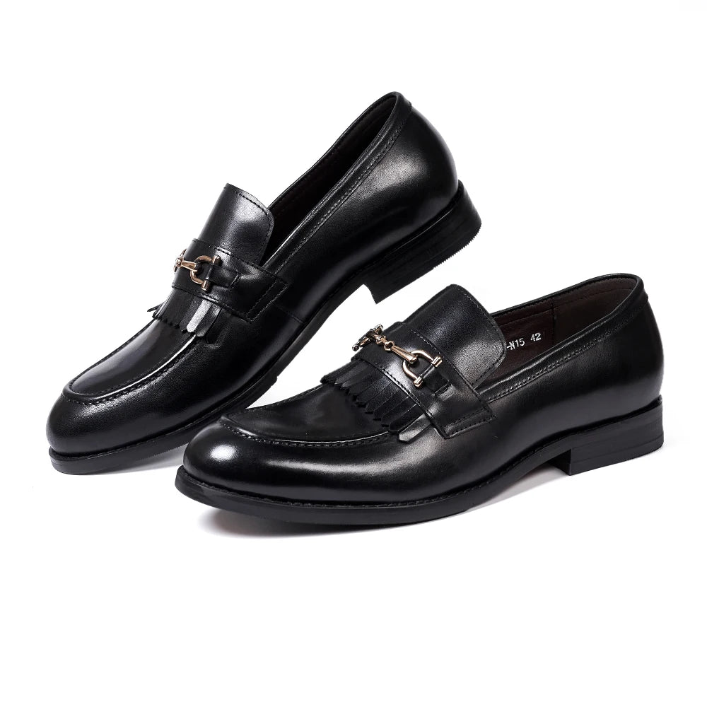 New Arrival Autumn Hot Selling Loafer Slip on Dress Men Leather Shoes Monk Strap Buckle Semi-Casual Handmade Shoes Custom Shoes