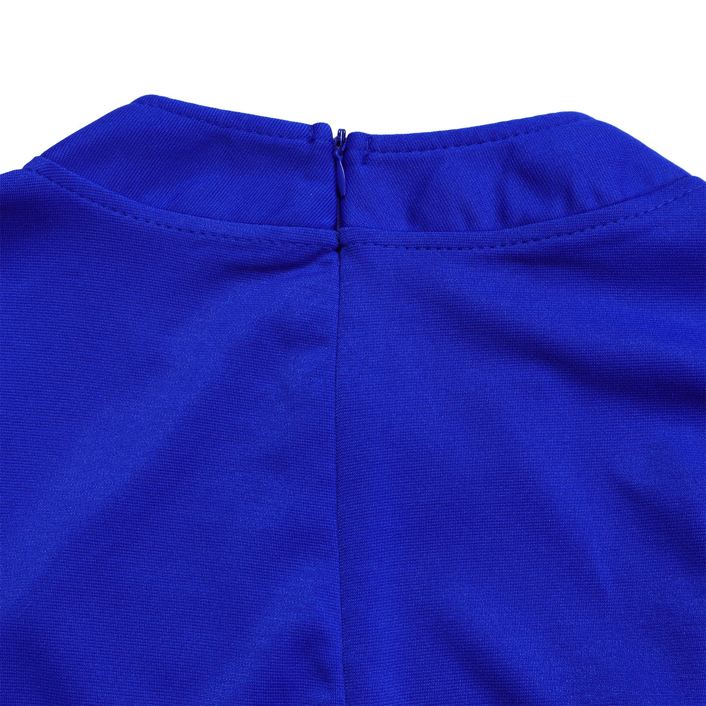 D515 Cross-border Women's Clothing Amazon Fashion Temperament OL Tongle Pencil Short-sleeved Half-high Neck Hip Foreign Trade dress