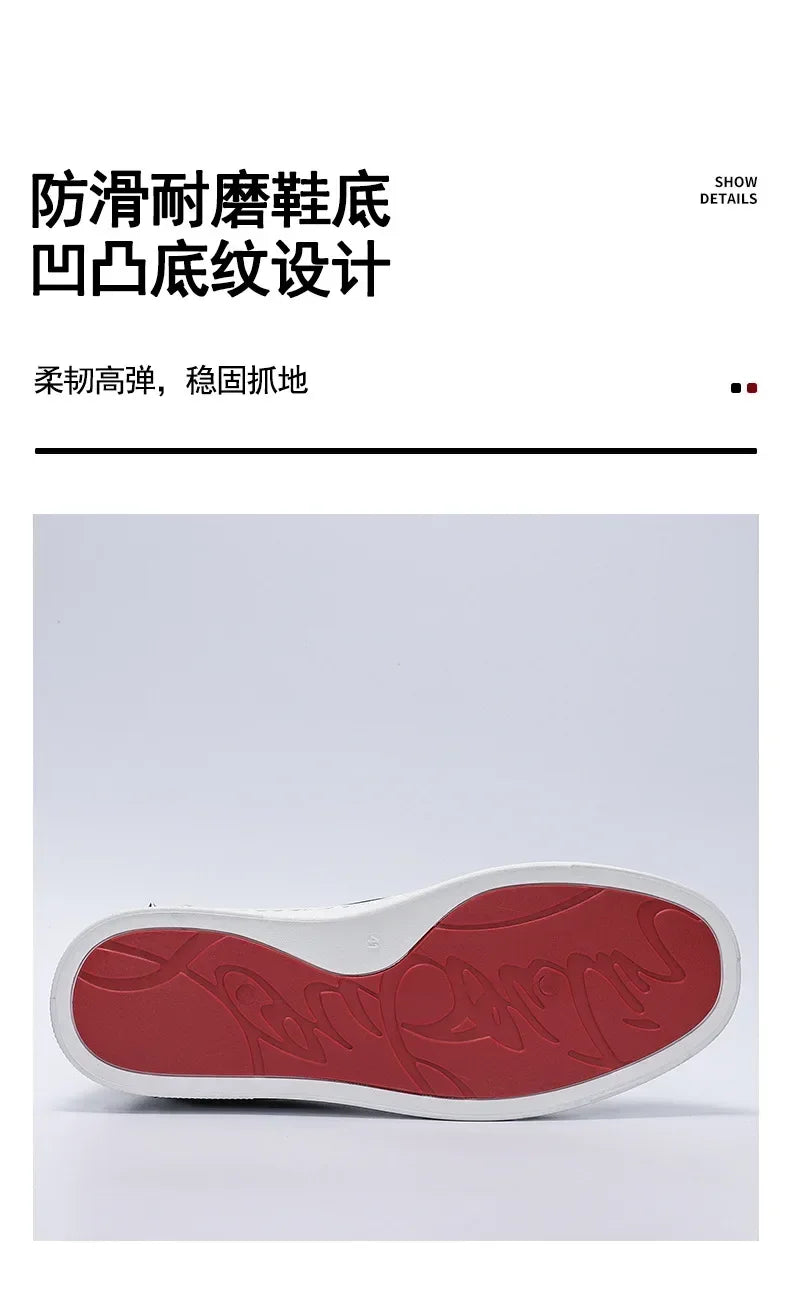 Fashion Men's Casual Shoes Leather Board Shoes for Men High Quality Classic Comfortable Breathable Male Leisure Shoes 2024 New