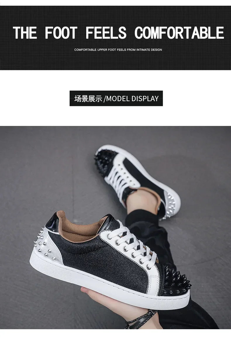 Fashion Men's Casual Shoes Leather Board Shoes for Men High Quality Classic Comfortable Breathable Male Leisure Shoes 2024 New