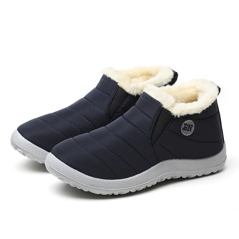 Boots Men Snow Plush Shoes Man Casual Winter Boots For Men Platform Shoes Men Hiking Men's Boots Plus Size Shoes Footwear