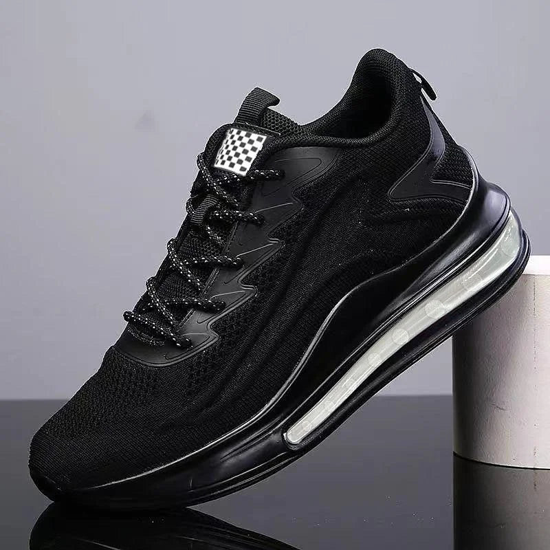 Spring and Autumn New Men's Casual Air Cushion Running Shoes Lightweight Mesh Casual Shoes Anti-Slip Shock Absorbing Sports Shoe