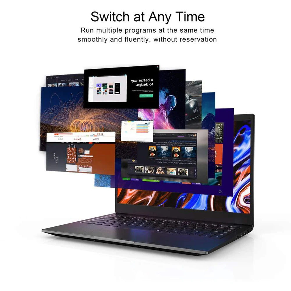 Facial recognition Intel Notebook N5095 Graphics UHD 16" Laptop 16GB 32GB RAM Max 2TB ROM Windows 11 Wifi 5 BT 4.2 RGB Keyboard