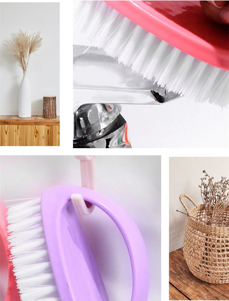 Household Cleaning Brush Candy-colored Laundry Brush Egg-shaped Shoe Brush Universal Cleaning Brush Clothing Brush Cleaning Tool
