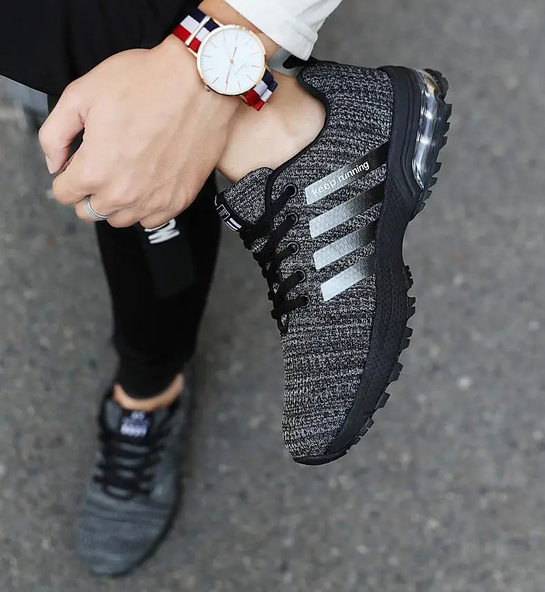 2022 New Men Shoes Casual White Sneakers Mens Trainers Air Cushion Men Sneakers Leisure Blue Shoes Men Tenis