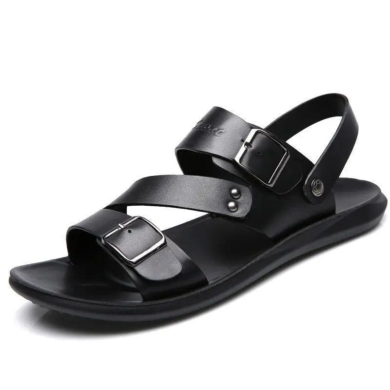 Summer Comfortable Men's Sandals 2025 Fashion Slippers Beach for Male Leather Shoes Open Toe Casual Mens Sandals zapatos hombre