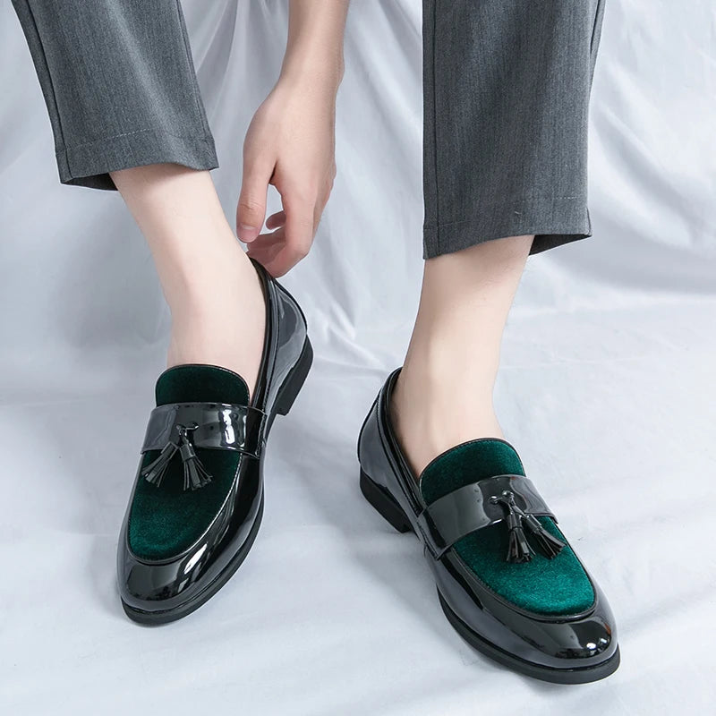 Men's Tassel Leather Shoes Men's Party Formal Loafers Casual Evening Dress Moccasins Wedding Shoes Fashion Casual Men's Shoes
