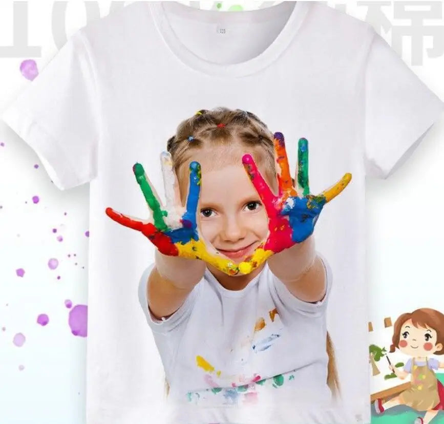 Fashionable Children's and Baby Summer Wear, Summer Cartoon Little Girl T-shirt Tops Are Trendy Kids Clothes