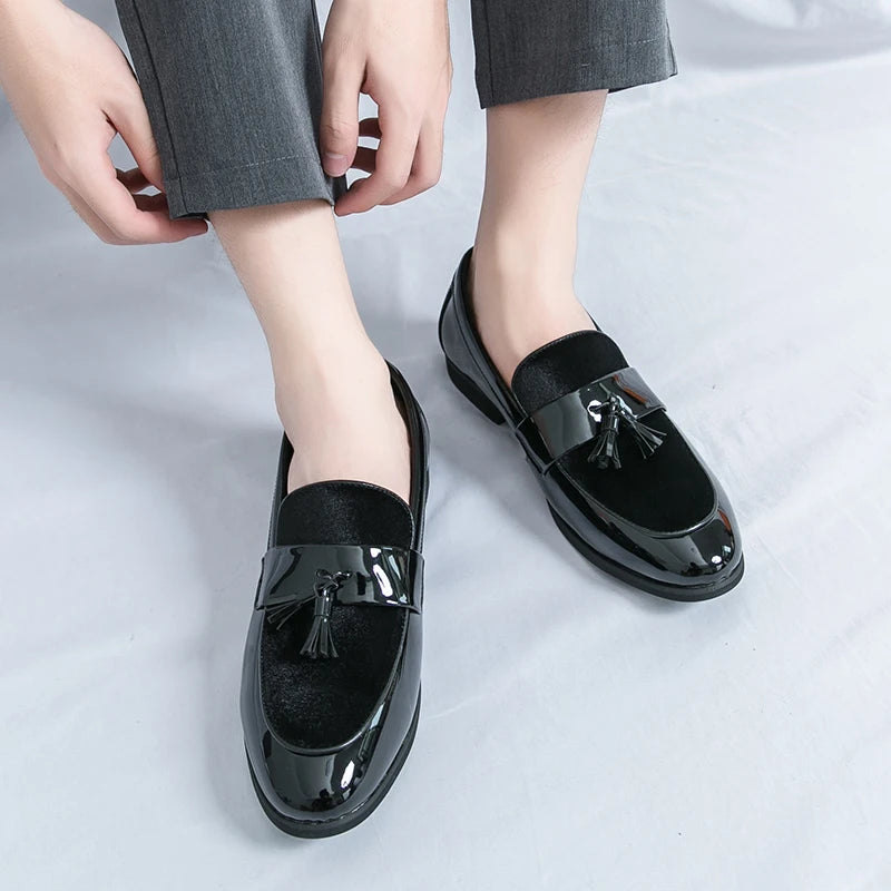 Men's Tassel Leather Shoes Men's Party Formal Loafers Casual Evening Dress Moccasins Wedding Shoes Fashion Casual Men's Shoes