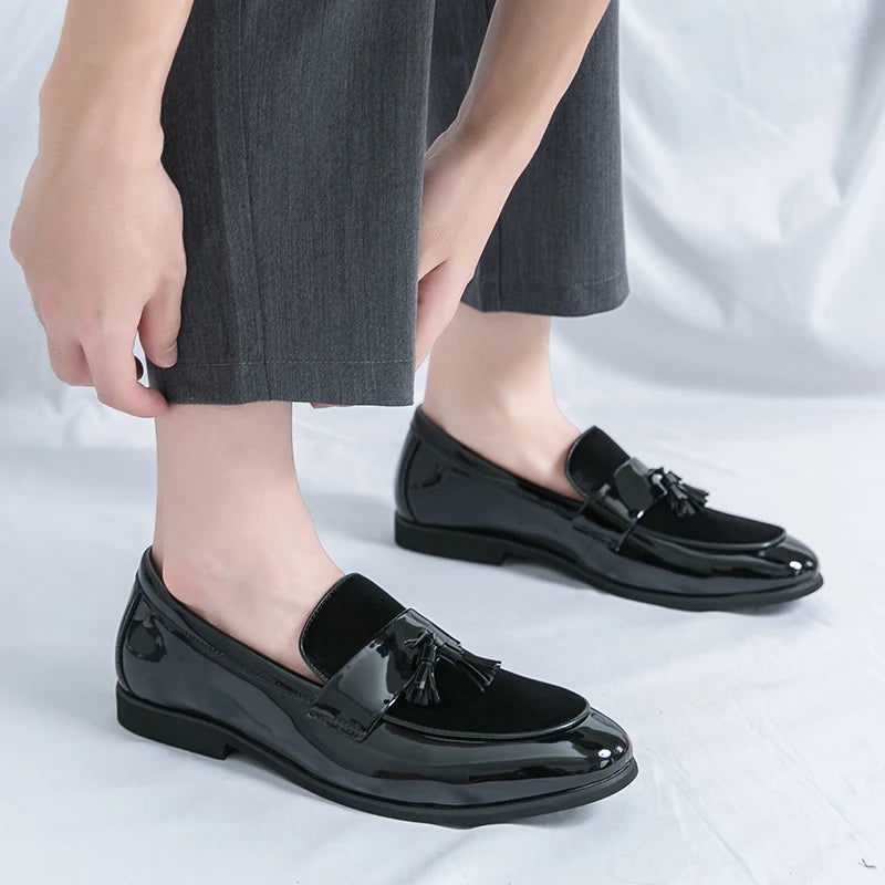 Men's Tassel Leather Shoes Men's Party Formal Loafers Casual Evening Dress Moccasins Wedding Shoes Fashion Casual Men's Shoes