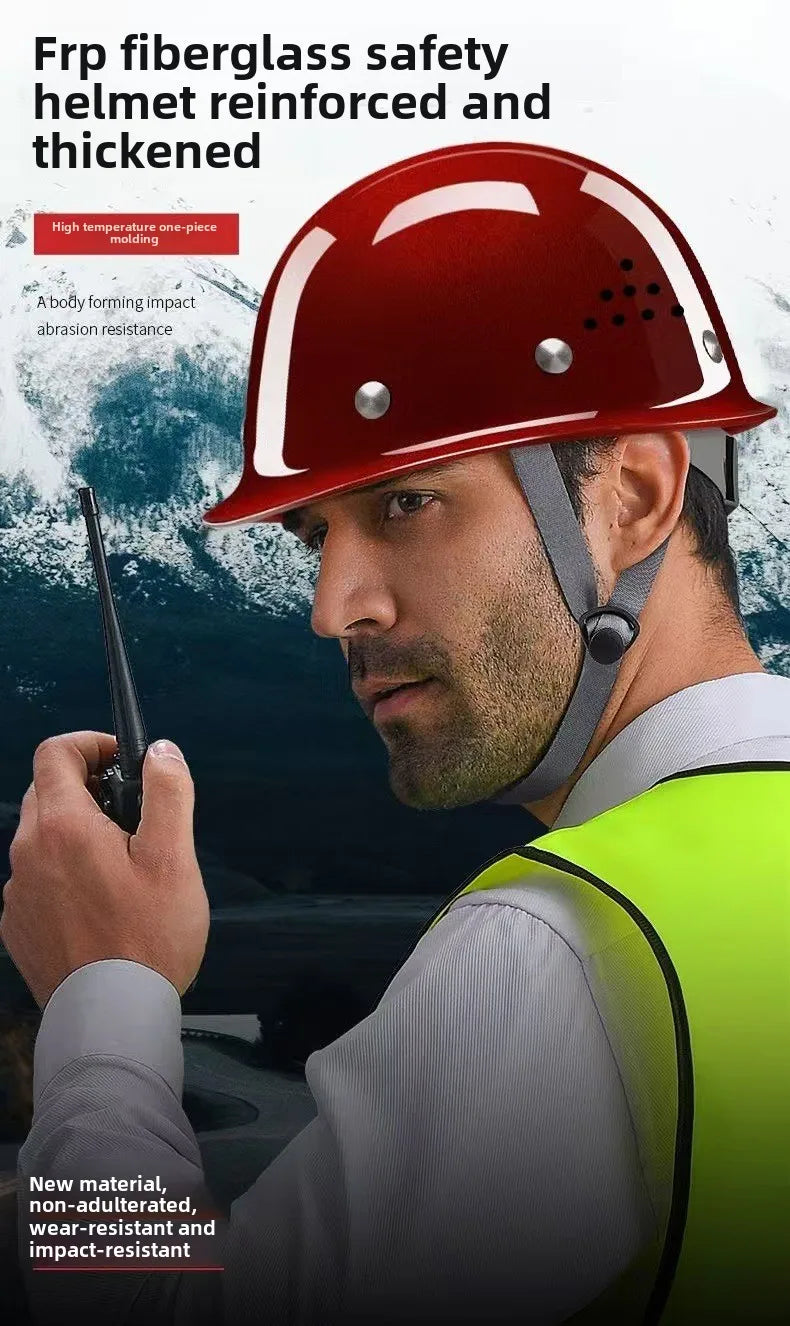 Thickening Breathable Impact Resistant ABS Safety Helmet for Construction Site Helmet for Construction Protection