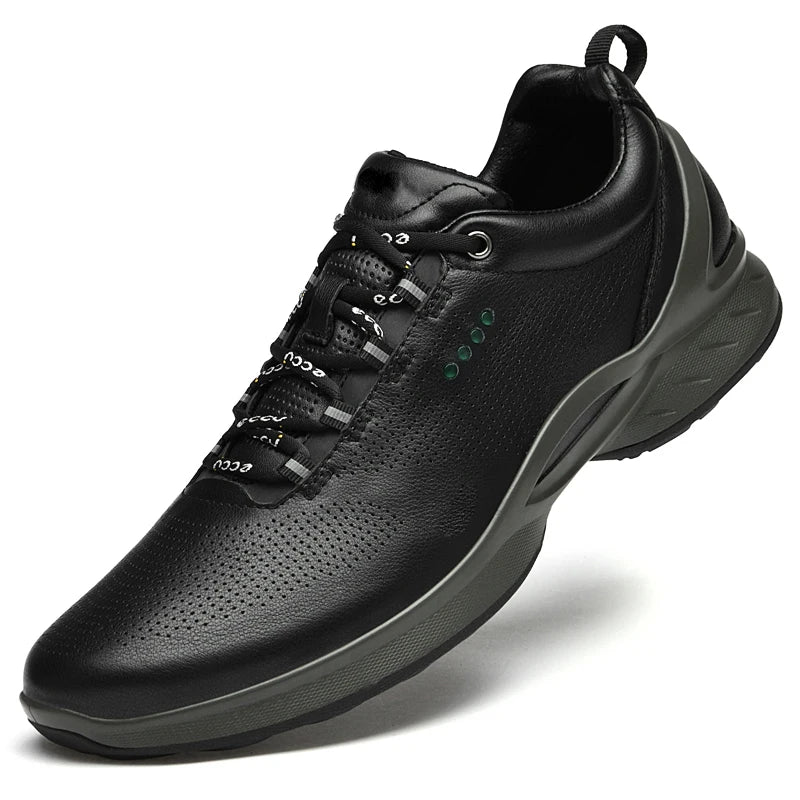 Fashion Men Shoes Men Genuine Leather Shoes Casual Lace-up Shoes Breathable Fashion Sneakers 2022 New