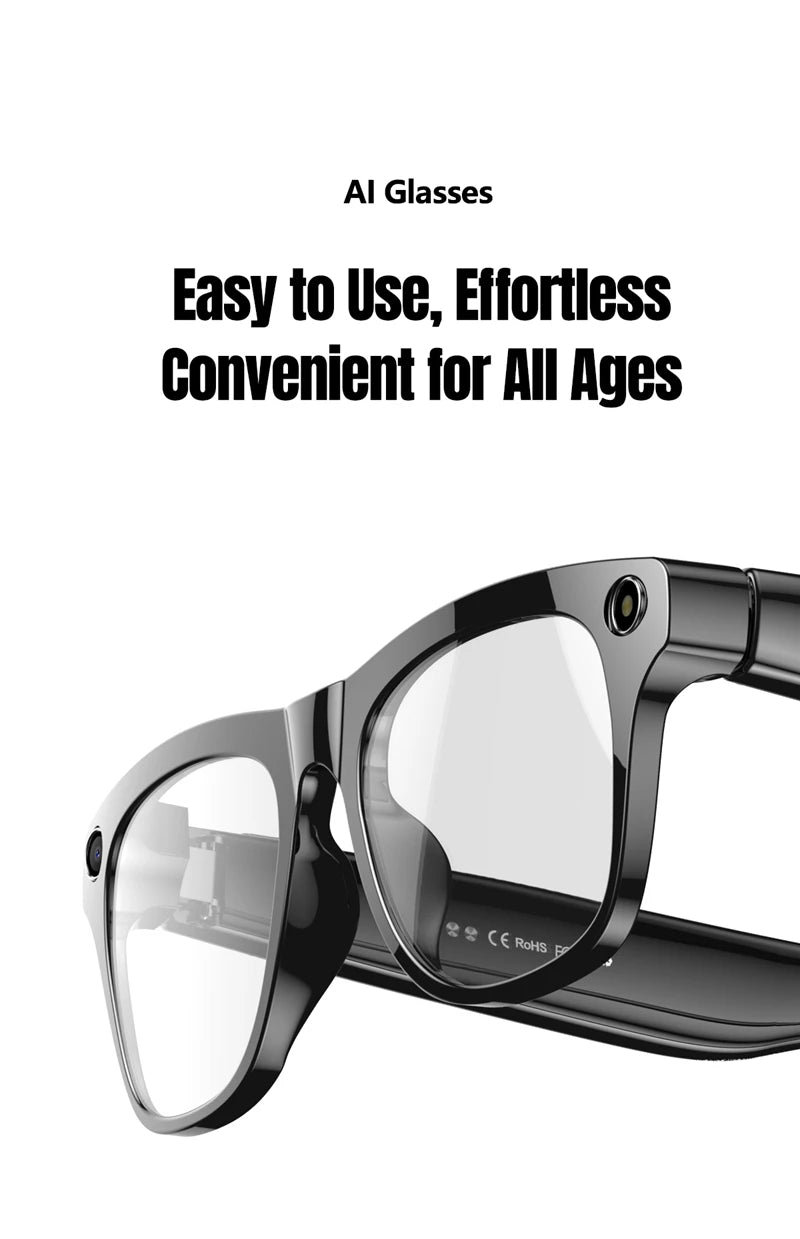 Xiaomi 6K HD AI Smart Glasses Photochromic Multifunction Bluetooth Calling Voice Assistant Music Player Translate Camera Glasses