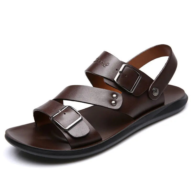 Summer Comfortable Men's Sandals 2025 Fashion Slippers Beach for Male Leather Shoes Open Toe Casual Mens Sandals zapatos hombre