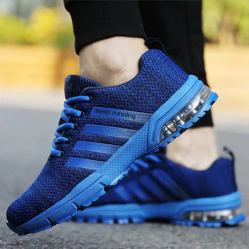 2022 New Men Shoes Casual White Sneakers Mens Trainers Air Cushion Men Sneakers Leisure Blue Shoes Men Tenis