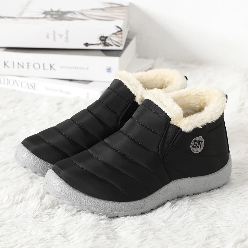 Boots Men Snow Plush Shoes Man Casual Winter Boots For Men Platform Shoes Men Hiking Men's Boots Plus Size Shoes Footwear