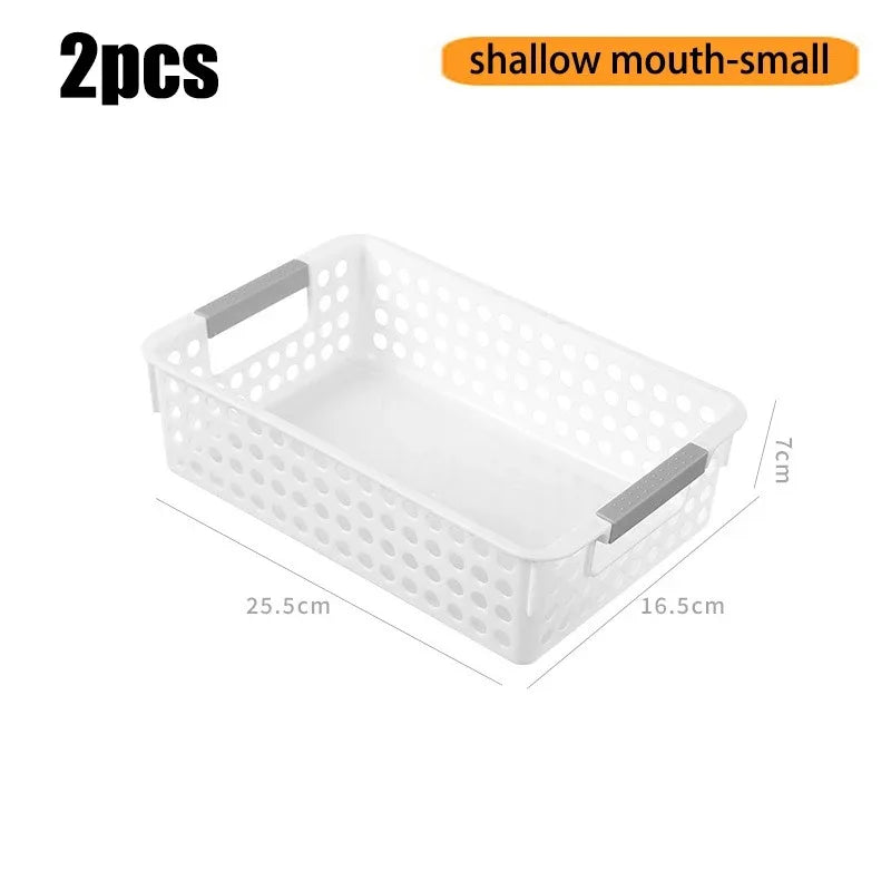 Household miscellaneous items storage basket snack toy storage box plastic shelf kitchen tabletop minimalist storage box