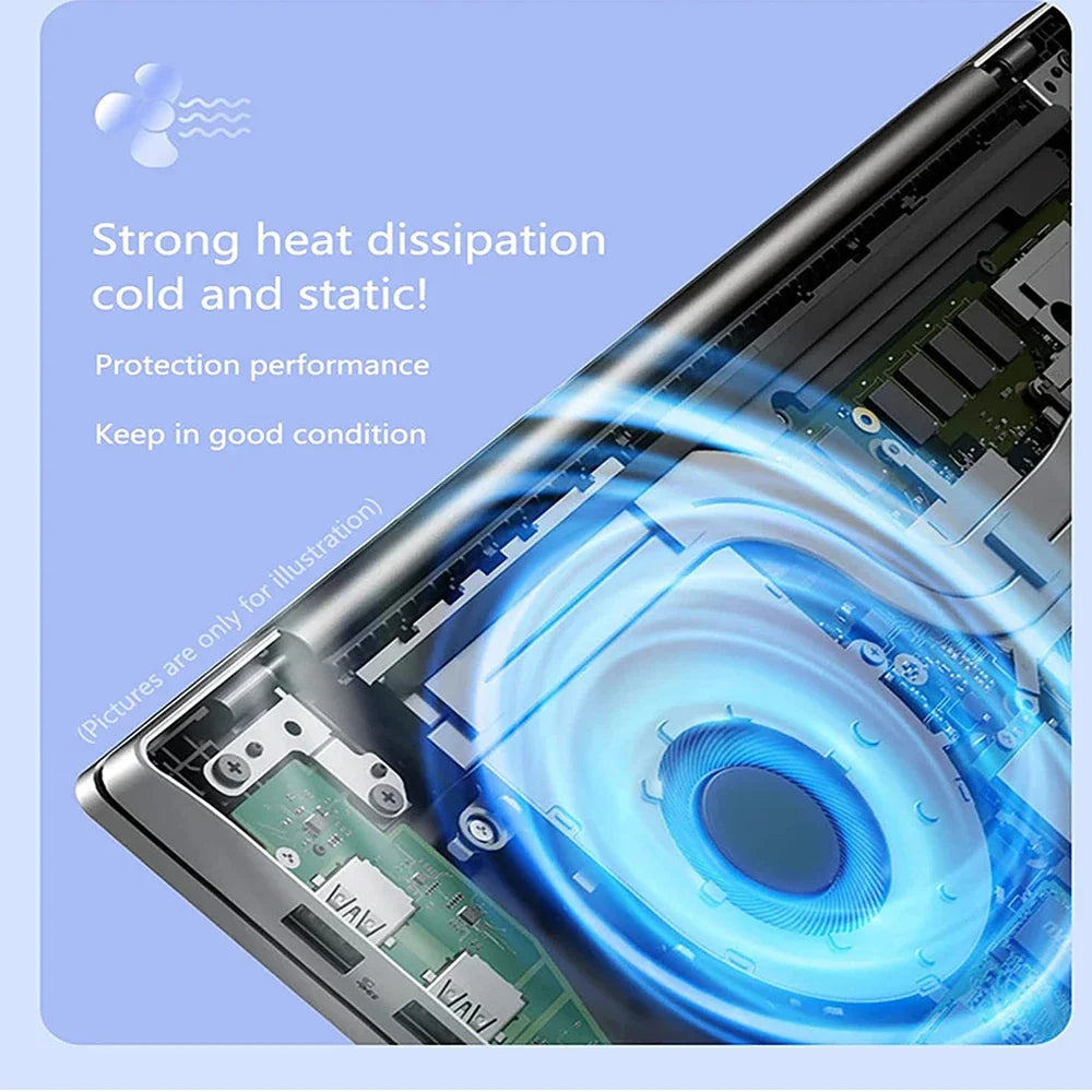 Facial recognition Intel Notebook N5095 Graphics UHD 16" Laptop 16GB 32GB RAM Max 2TB ROM Windows 11 Wifi 5 BT 4.2 RGB Keyboard