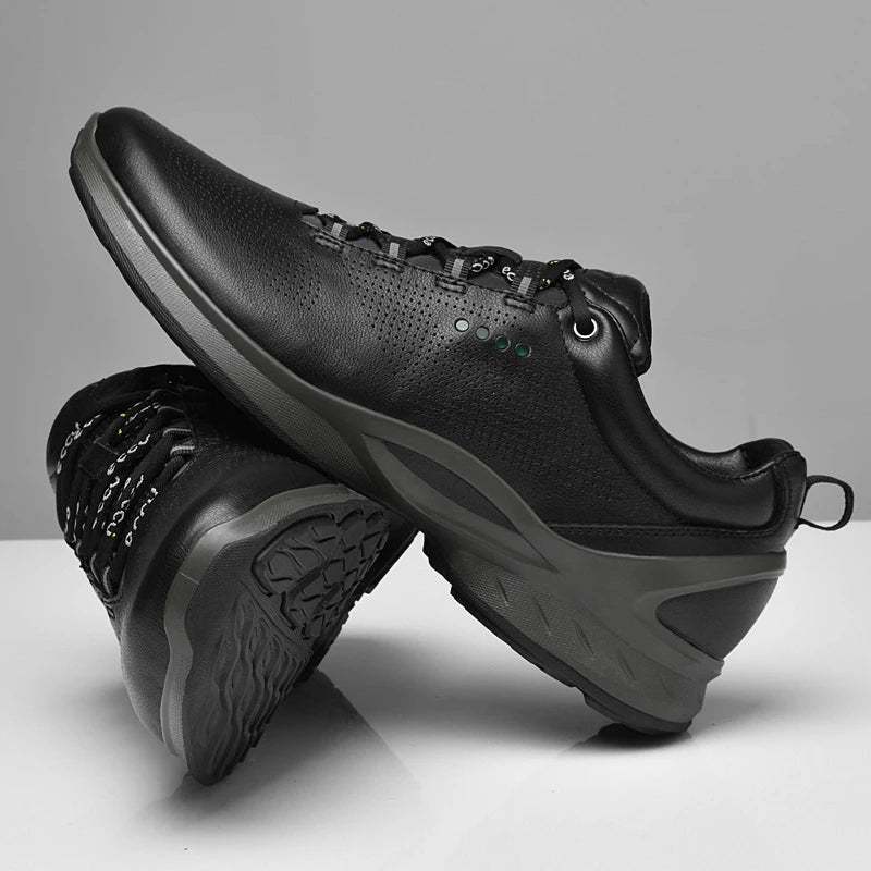 Fashion Men Shoes Men Genuine Leather Shoes Casual Lace-up Shoes Breathable Fashion Sneakers 2022 New