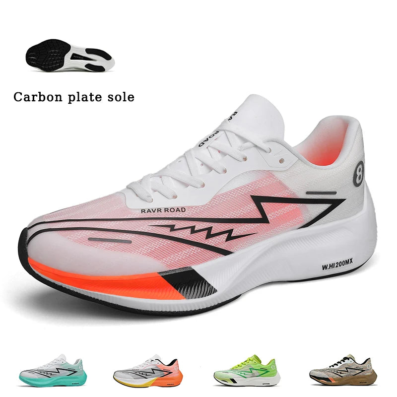 Running Shoes Men High Quality Full Palm Carbon Plate Cushion Professional Training Shoes Lightweight Wear-Resistant Sneakers