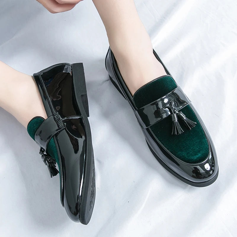Men's Tassel Leather Shoes Men's Party Formal Loafers Casual Evening Dress Moccasins Wedding Shoes Fashion Casual Men's Shoes